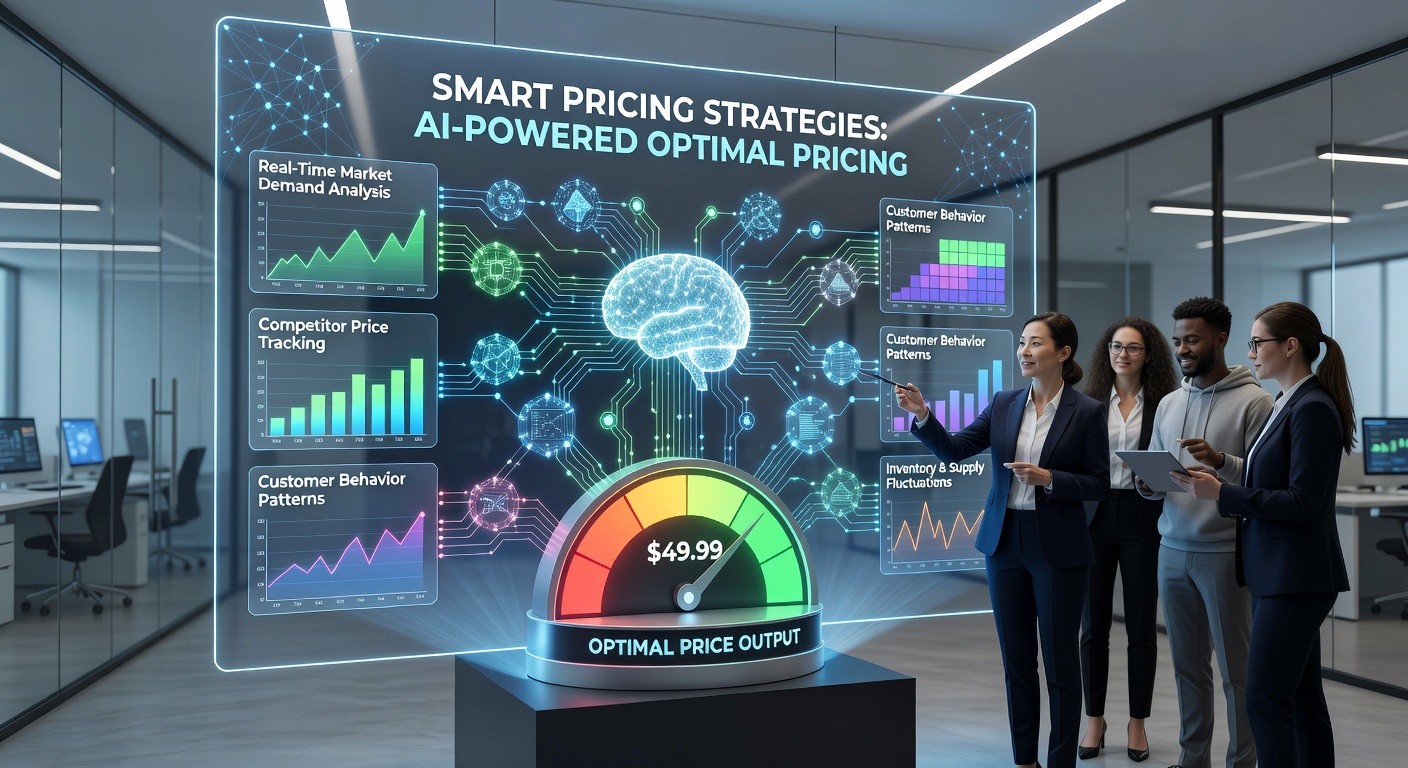 Smart pricing strategies visualisation with rule engine interface